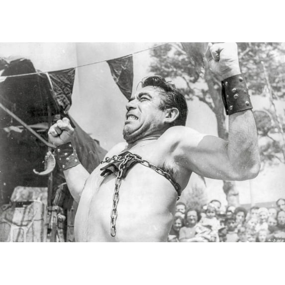 La Strada as Zampano Tied Up Scene Photo Print (8 x 10)