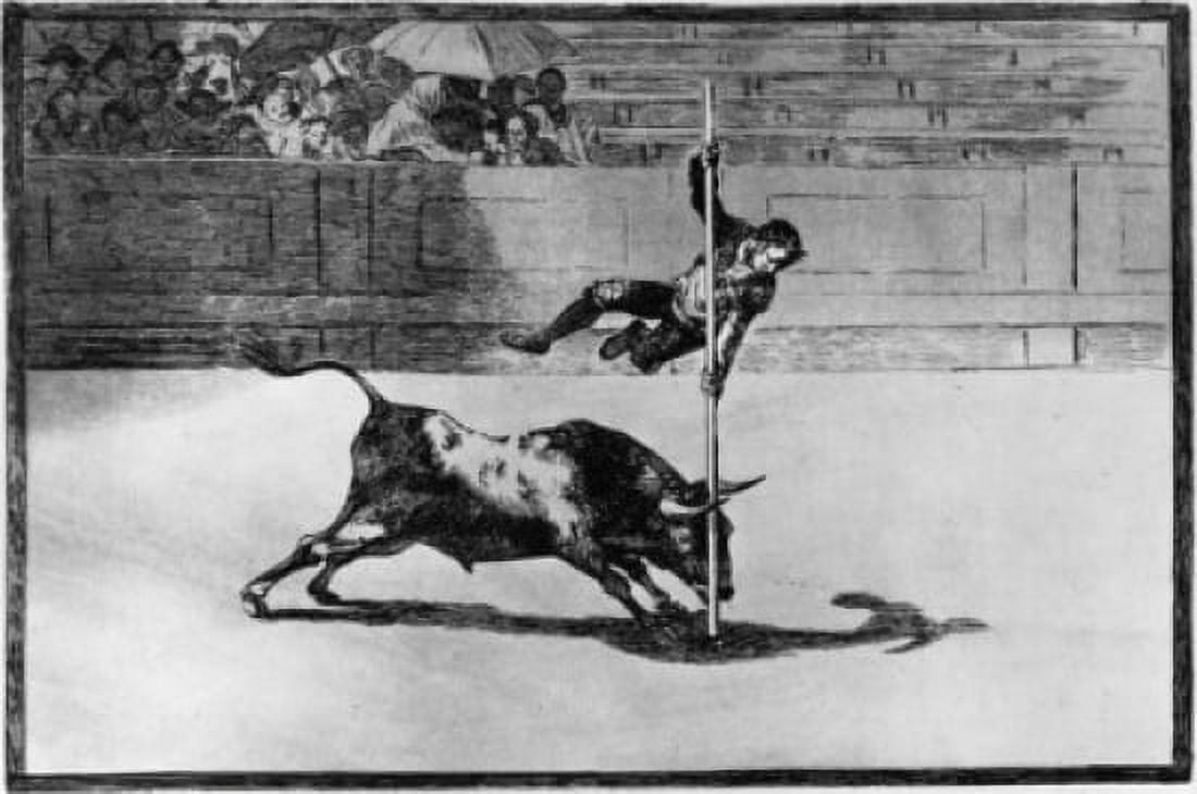 La Tauromaquia Series ca 1815 Francisco Goya y Lucientes (1746-1828 Spanish) Etching Canvas Art - Francisco Goya y Lucientes (18 x 24)