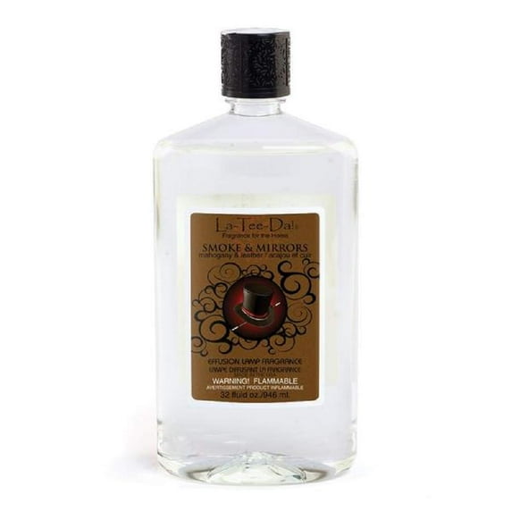 La-Tee-Da Effusion and Fragrance Lamp Oil Refills - 32 oz - SMOKE AND MIRRORS