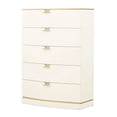 thumbnail image 1 of La Terrazza 5-Drawer Chest - Creamy Pearl, 1 of 11