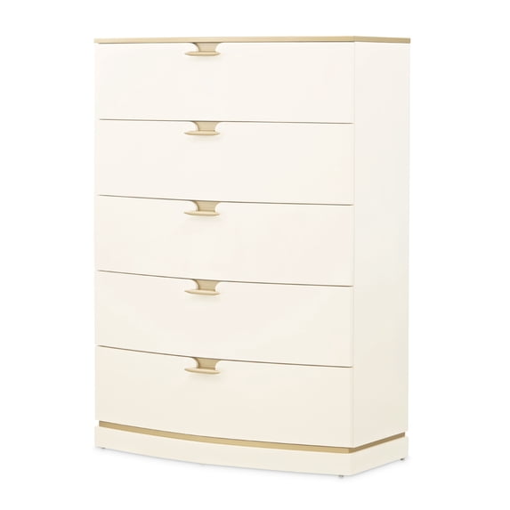La Terrazza 5-Drawer Chest - Creamy Pearl