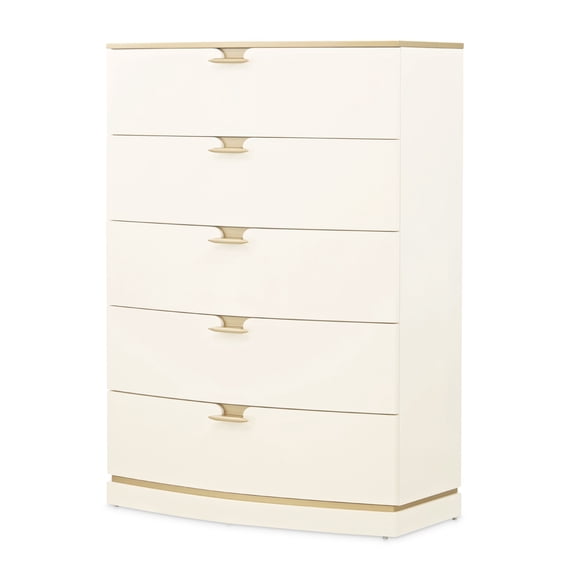 La Terrazza 5-Drawer Chest - Creamy Pearl