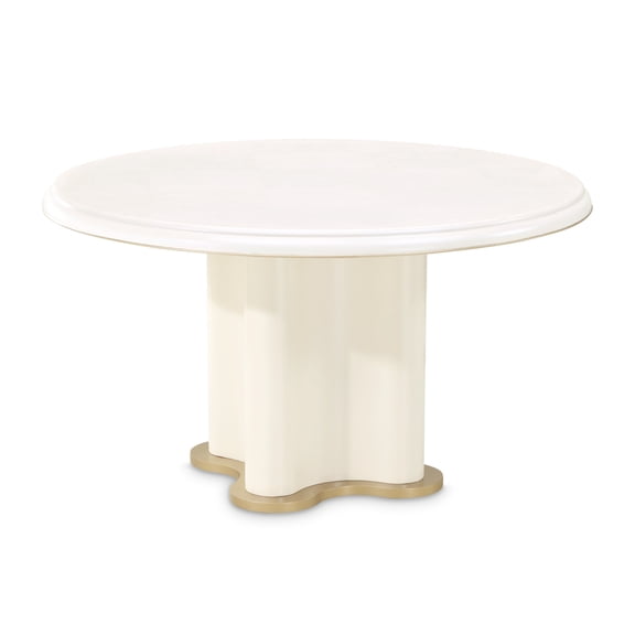 La Terrazza 54" Round Dining Table - Creamy Pearl