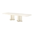 thumbnail image 1 of La Terrazza Double Pedestal Dining Table - Creamy Pearl, 1 of 1