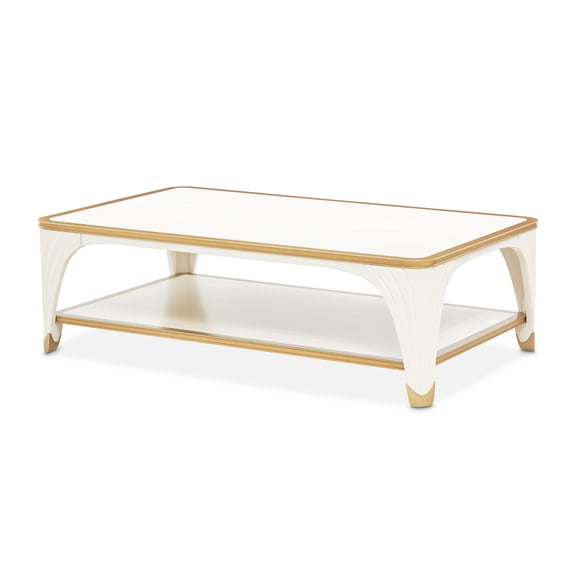 La Terrazza Rectangular Cocktail Table - Creamy Pearl