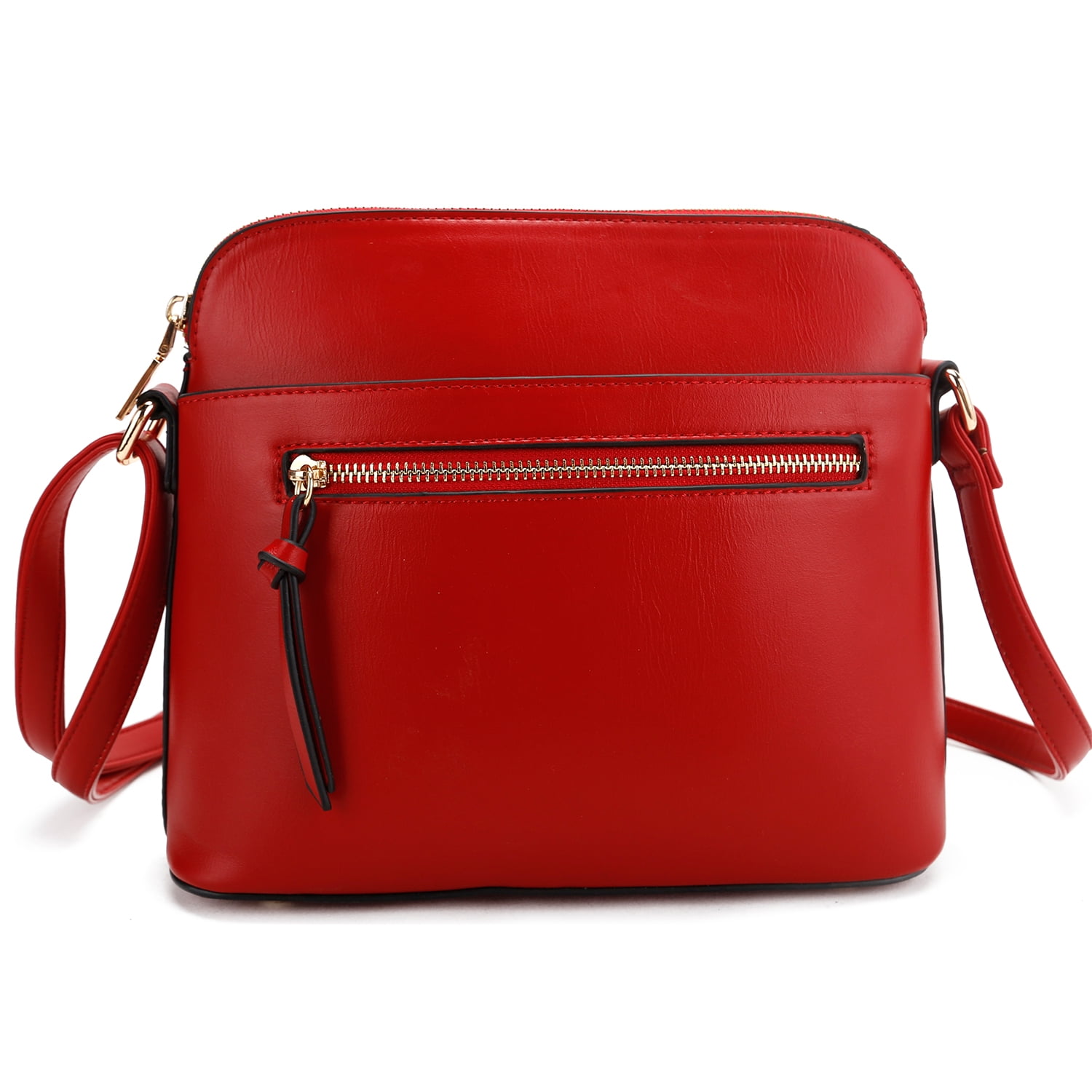 La Terre Crossbody Bag with Front Zipper and Wide Functional