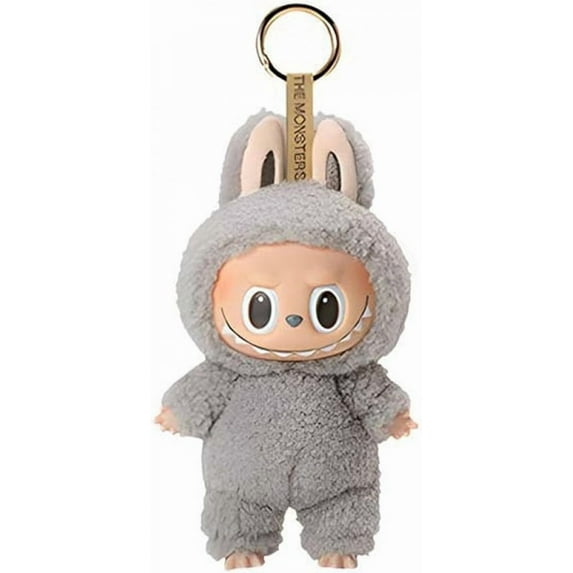 La The Monsters Exciting bubu Face Iabubu Plush Keychain Plush Doll Pendant for Keys and Bags Modern Hanging Decoration Keychain Stress