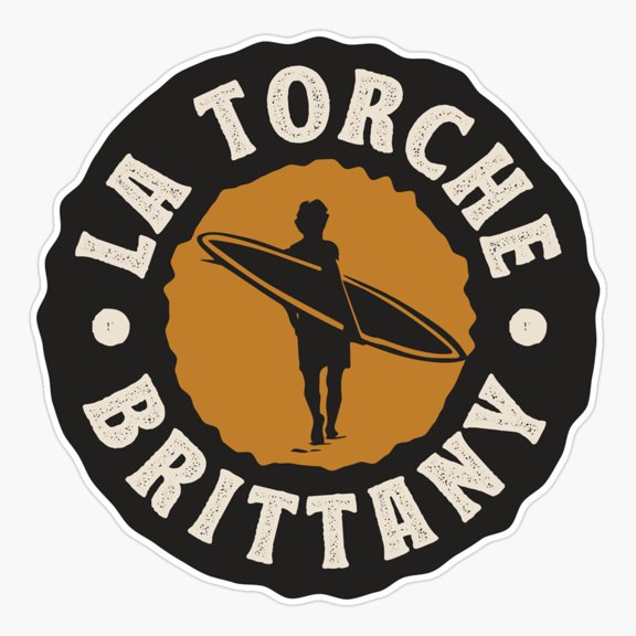 La Torche Brittany Surfing France Sticker