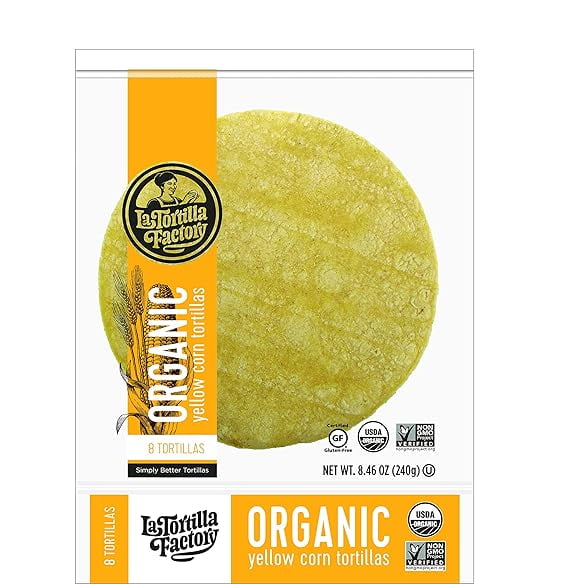 La Tortilla Factory Organic Yellow Corn Tortillas, 8 ct