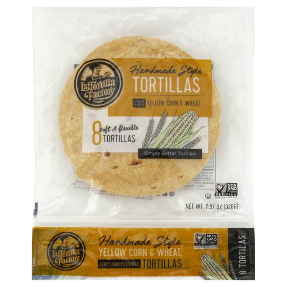 La Tortilla Factory Yellow Corn Tortillas 11.57 oz (Pack Of 12)