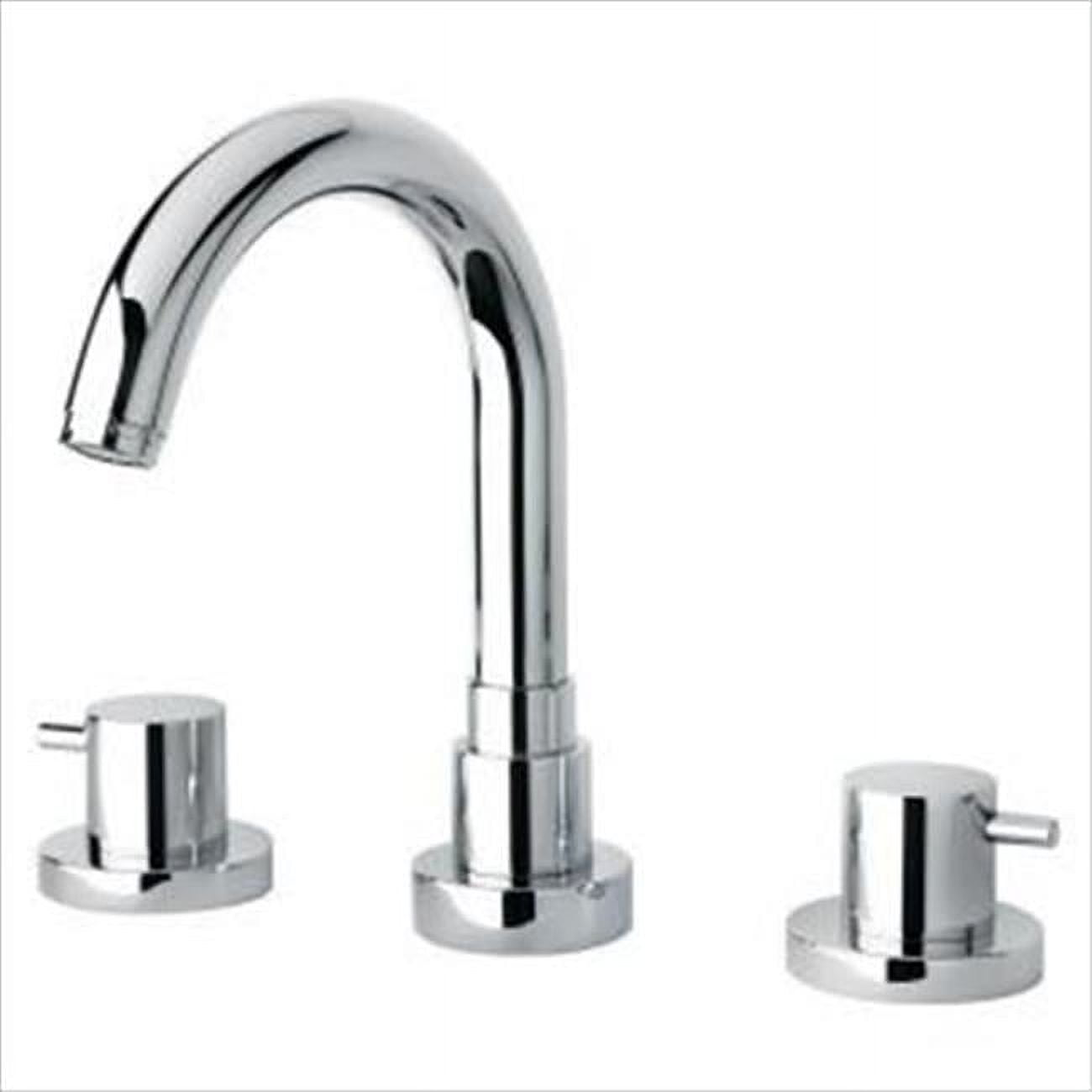Modern Chrome Brass Deck Mounted Widespread Faucet