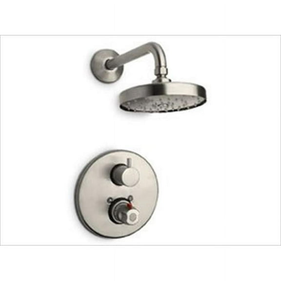 La Toscana 78CR690 Elba 2-Handle Thermostatic Shower Faucet in Polished Chrome