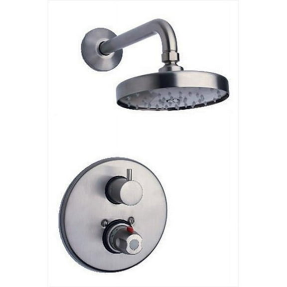 La Toscana 78PW690 Elba 2-Handle Single-Spray Shower Faucet in Brushed Nickel