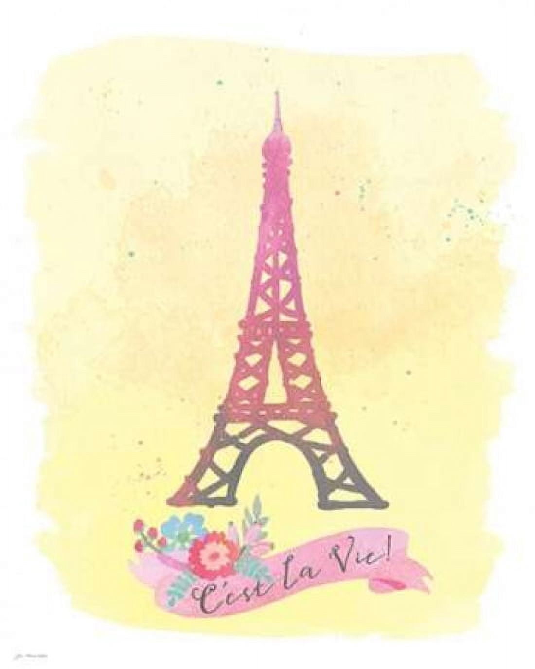 La Tour Eiffel Canvas Art - Jo Moulton (24 x 30)