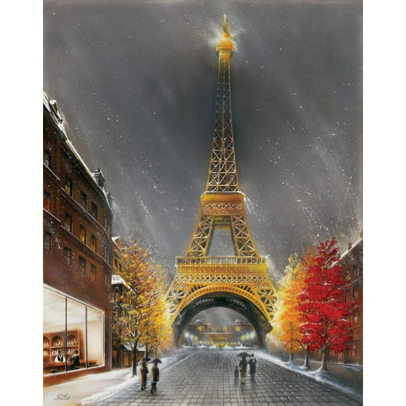 La Tour Eiffel by Magrini Mini Poster - 11.5" x 14.5" Laminated