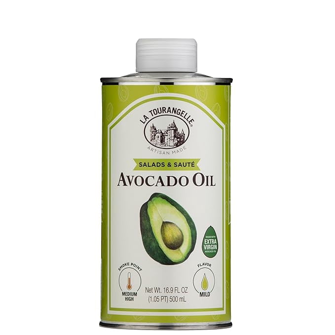 La Tourangelle Avocado Oil 16.9 Fl Oz, All-Natural, Artisanal, Great for Salads, Fruit, Fish or Vegetables, Buttery Flavor ( Pack of 2 )