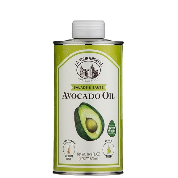 La Tourangelle Avocado Oil 16.9 Fl Oz, All-Natural, Artisanal, Great for Salads, Fruit, Fish or Vegetables, Buttery Flavor ( Pack of 2 )