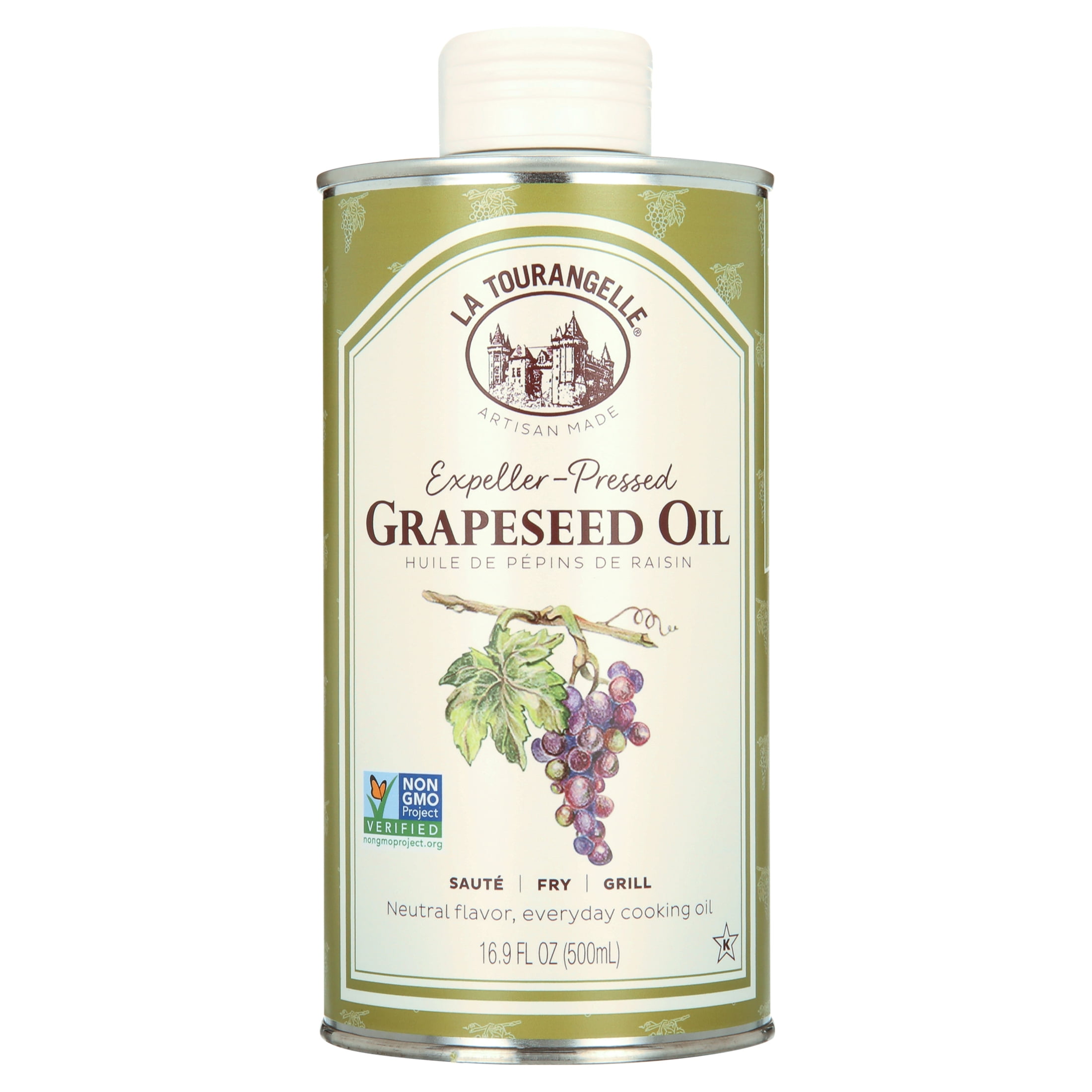 La Tourangelle Expeller-Pressed Grapeseed Oil, 16.9 Fl oz