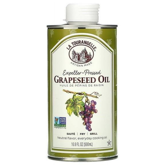 La Tourangelle, Expeller-Pressed Grapeseed Oil, 16.9 fl oz Pack of 4