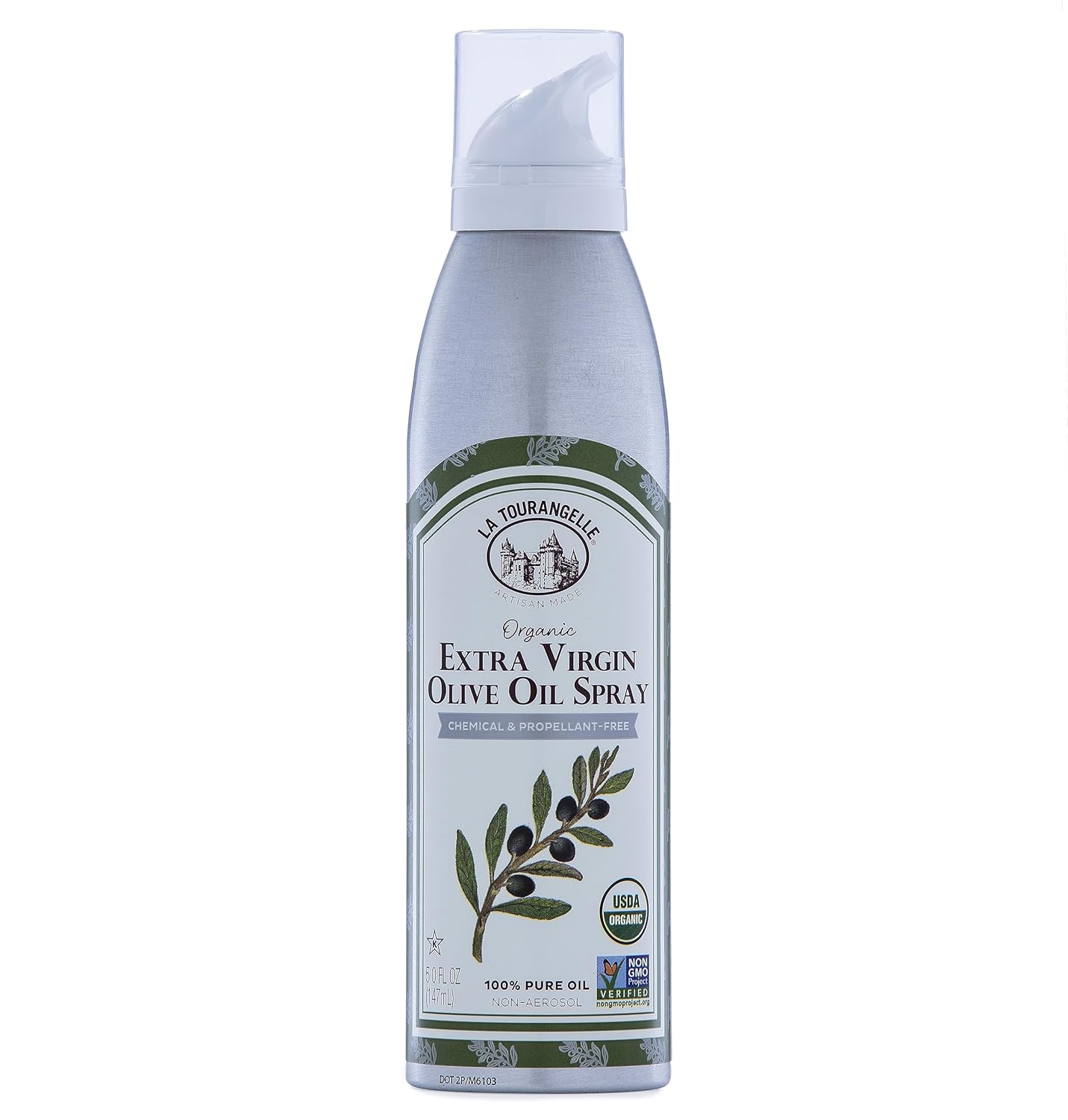 La Tourangelle Extra Virgin Olive Oil Spray, ColdPressed Extra Virgin