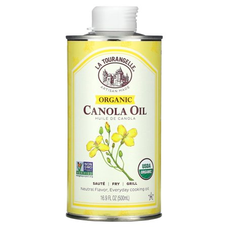 La Tourangelle, Organic Canola Oil, 16.9 fl oz (500 ml) Pack of 4