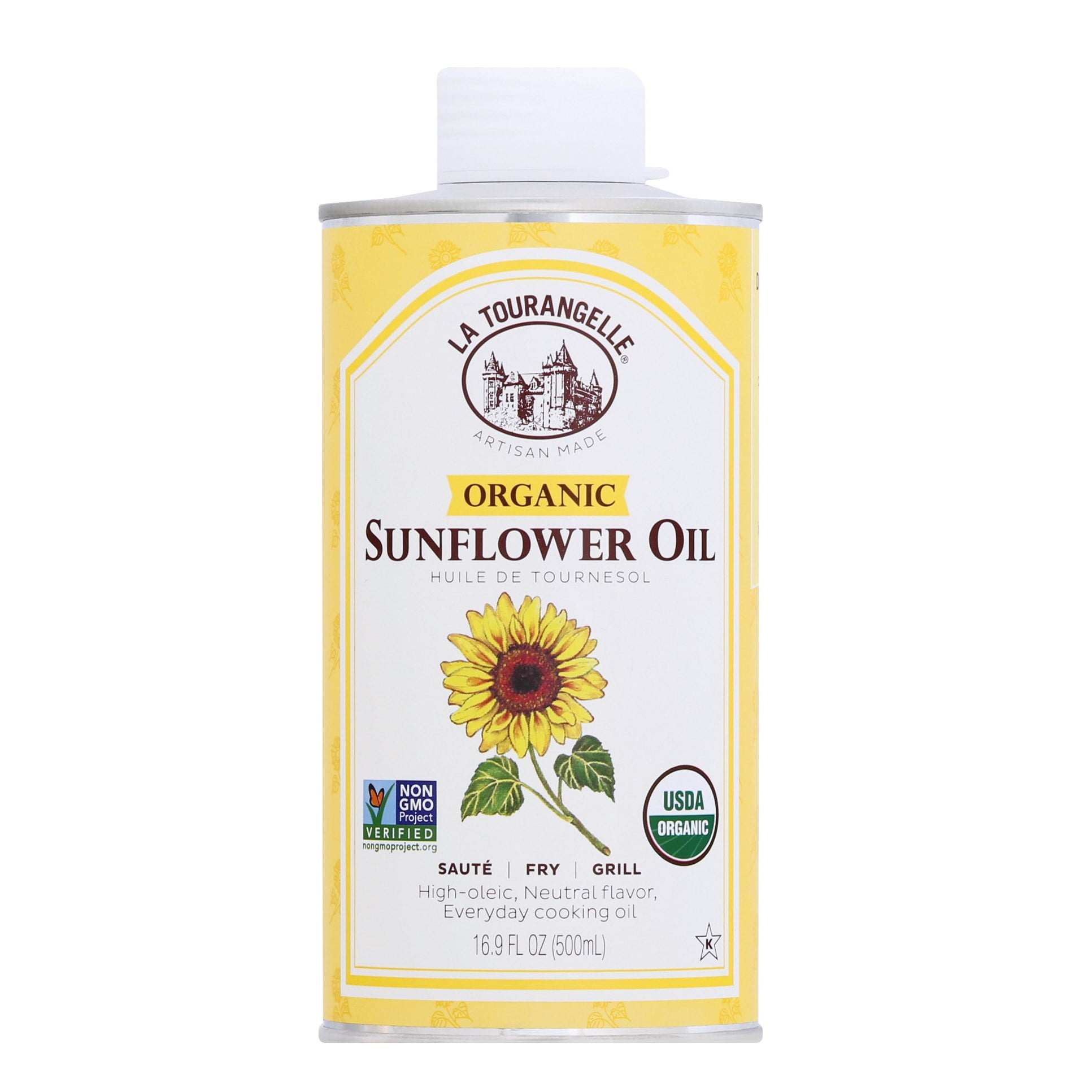 La Tourangelle Organic High Oleic Sunflower Oil, 16.9 fl oz (500 ml