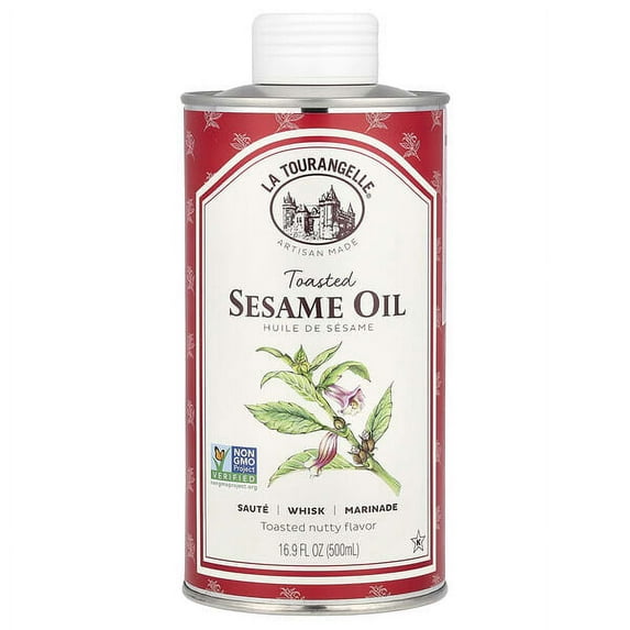 La Tourangelle, Toasted Sesame Oil, 16.9 fl oz Pack of 3