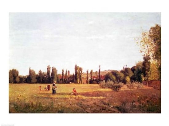 La Varenne de St Hilaire 1863 Canvas Art - Camille Pissarro (24 x 18)