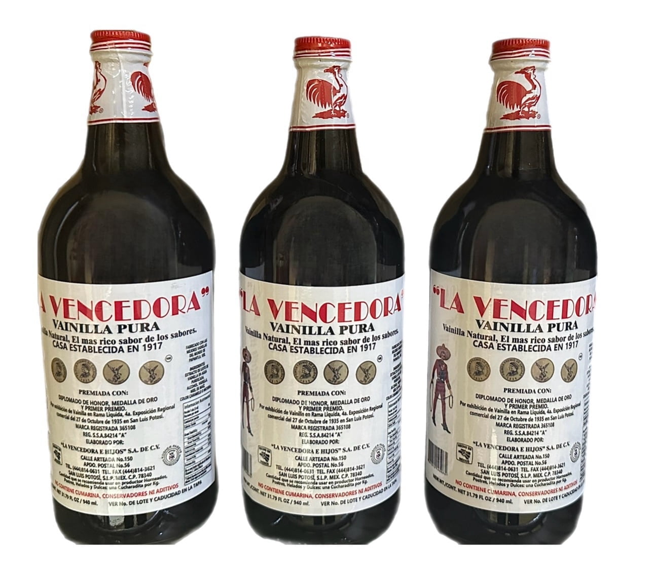 La Vencedora Mexican Vanilla (31.79 oz) Pack of 3