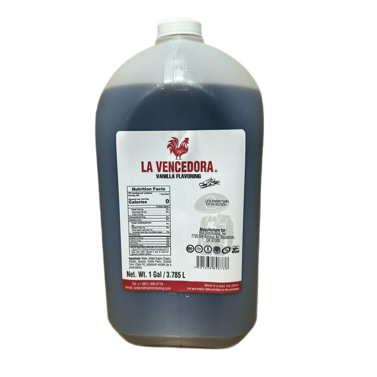 La Vencedora Mexican Vanilla Flavoring New Presentation Dark 1 Gal