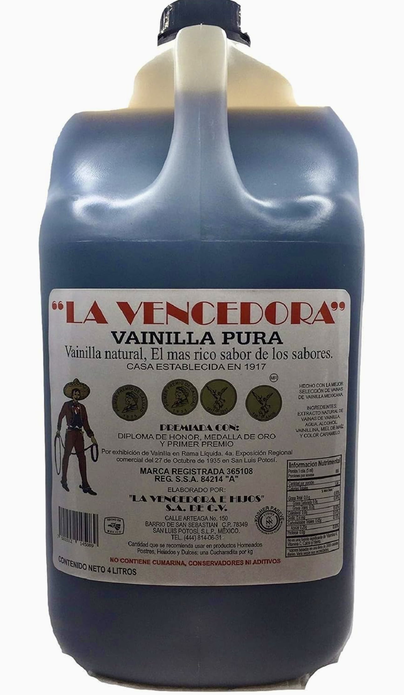 La Vencedora Mexican Vanilla Gallon Pack of 4