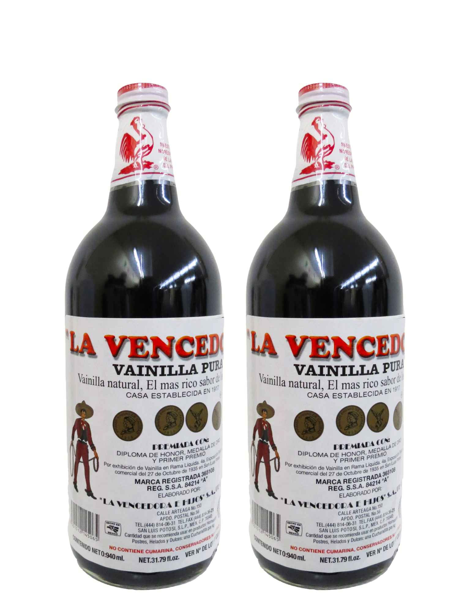 La Vencedora Pure Mexican Vanilla Extract For Baking, 31oz - 2