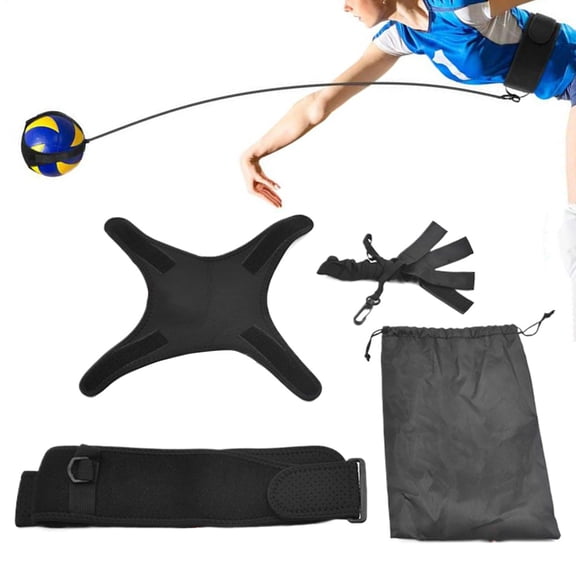 La Vestmon Volleyball Serving Trainer Volleyball Exercise for Setter Serving Practice Tool for Outdoor Gym Backyard School Course Tournament