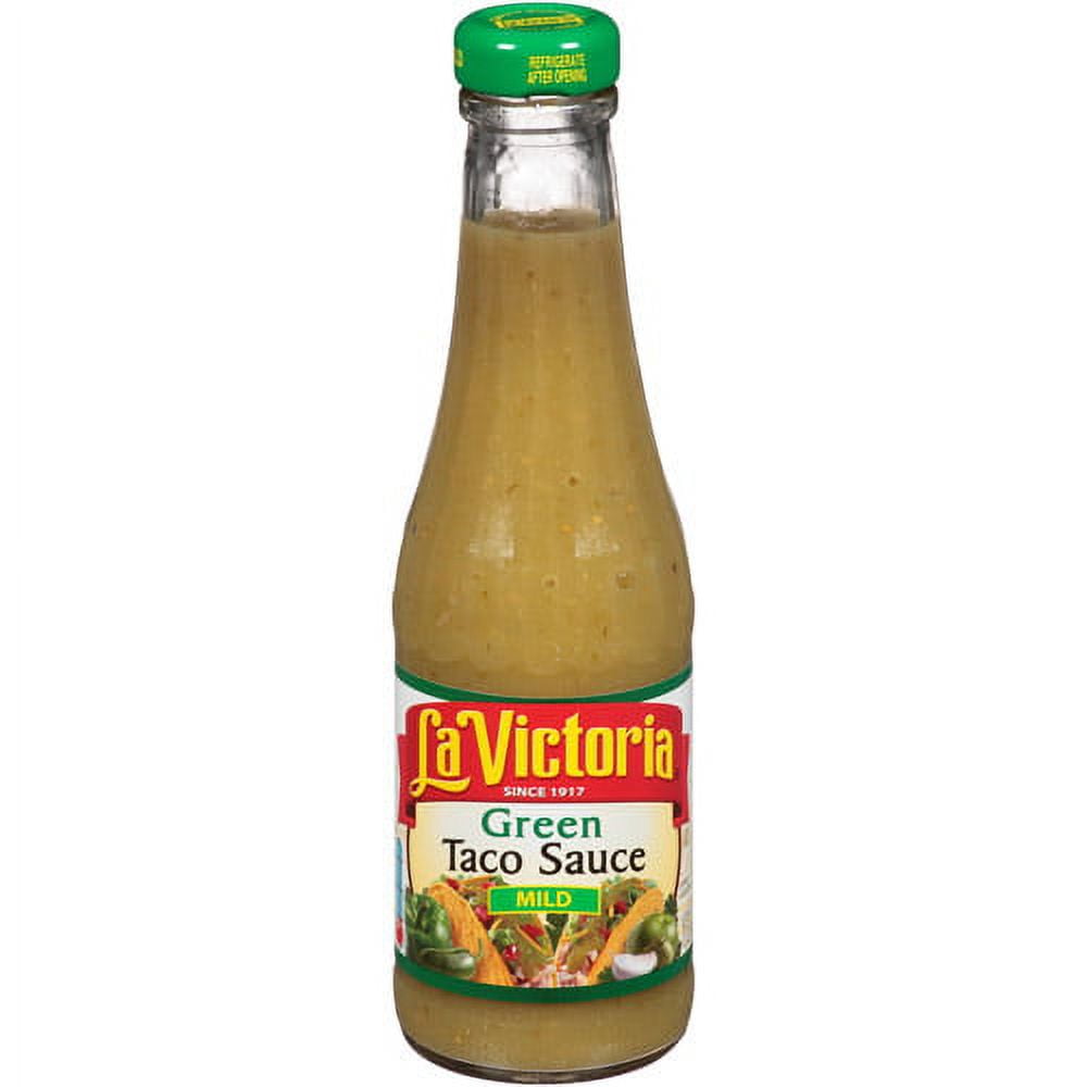 La Victoria Mild Green Taco Sauce, 12 oz, (Pack of 12)