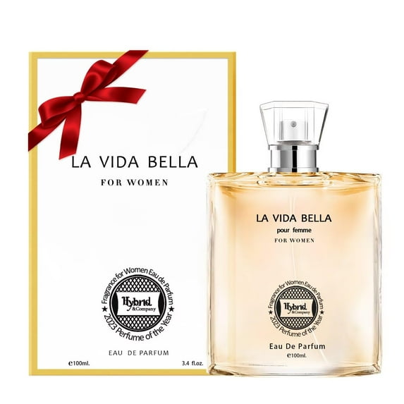 La Vida Bella Fragrance for Women Eau De Parfum Natural Spray Elegant Scent, 3.4 Fl Oz