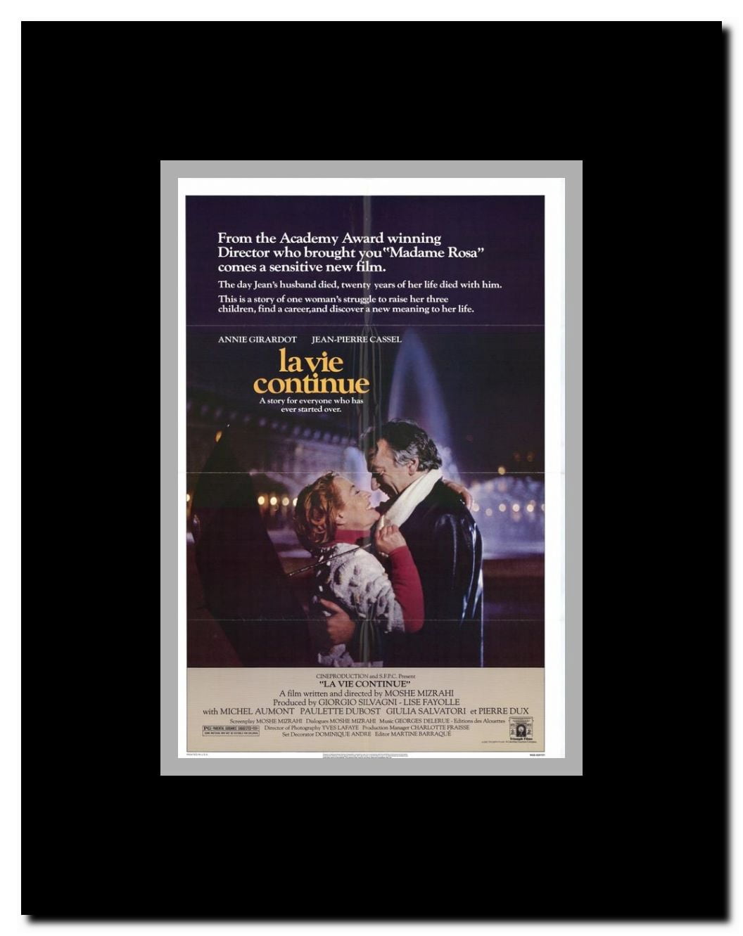 La Vie Continue Framed Movie Poster