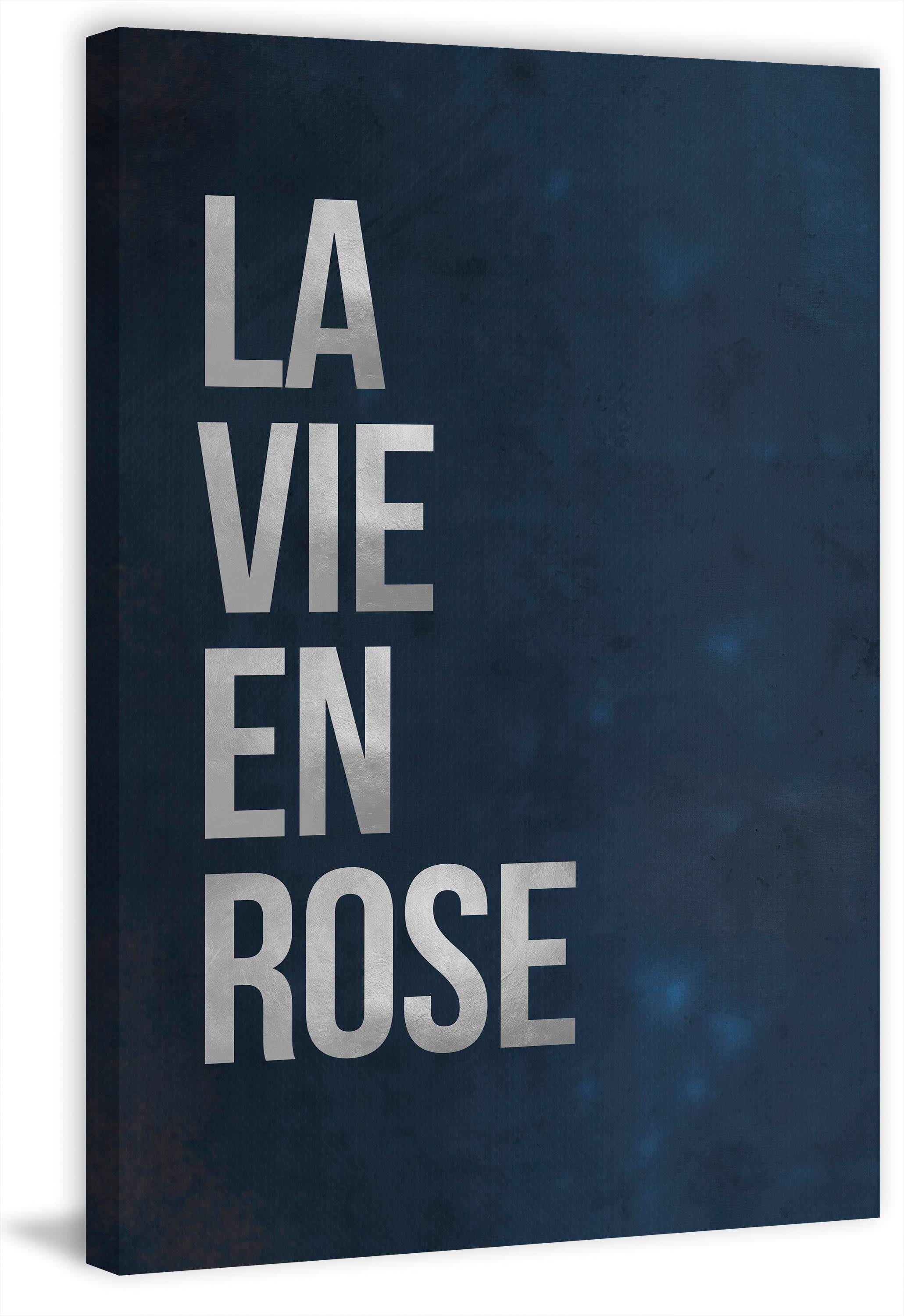 La Vie En Rose II Painting Print on Wrapped Canvas