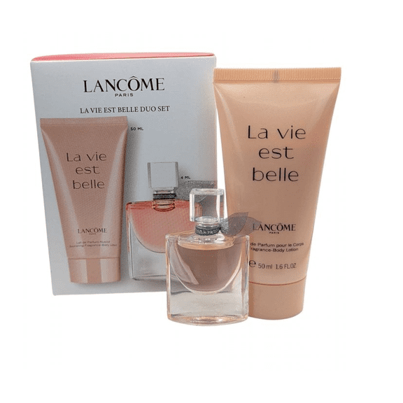 La Vie Est Belle By Lancme  0.135 oz/4 ml+1.7 oz Body Lotion Travel Size Set