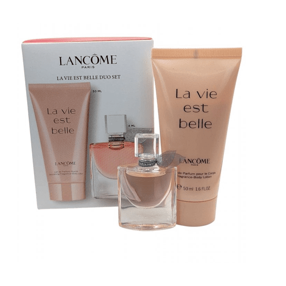 La Vie Est Belle By Lancme  0.135 oz/4 ml+1.7 oz Body Lotion Travel Size Set