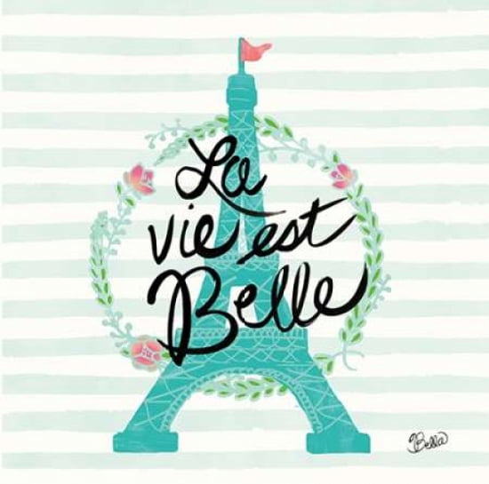 La Vie Est Belle Canvas Art - Studio Bella (24 x 24)
