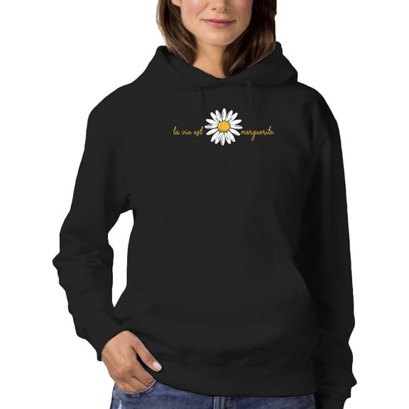 La Vie Est Marguerita Hoodie Women -Image by Shutterstock, Female 5X-Large