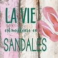 thumbnail image 1 of La Vie Est Meilleure En Sandales Sign, 1 of 1