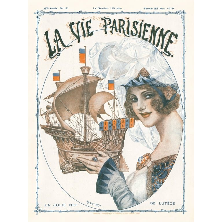 Antique Replica Ships in Nice, France Art Print Antique Replica Ships in Nice, France Art Print