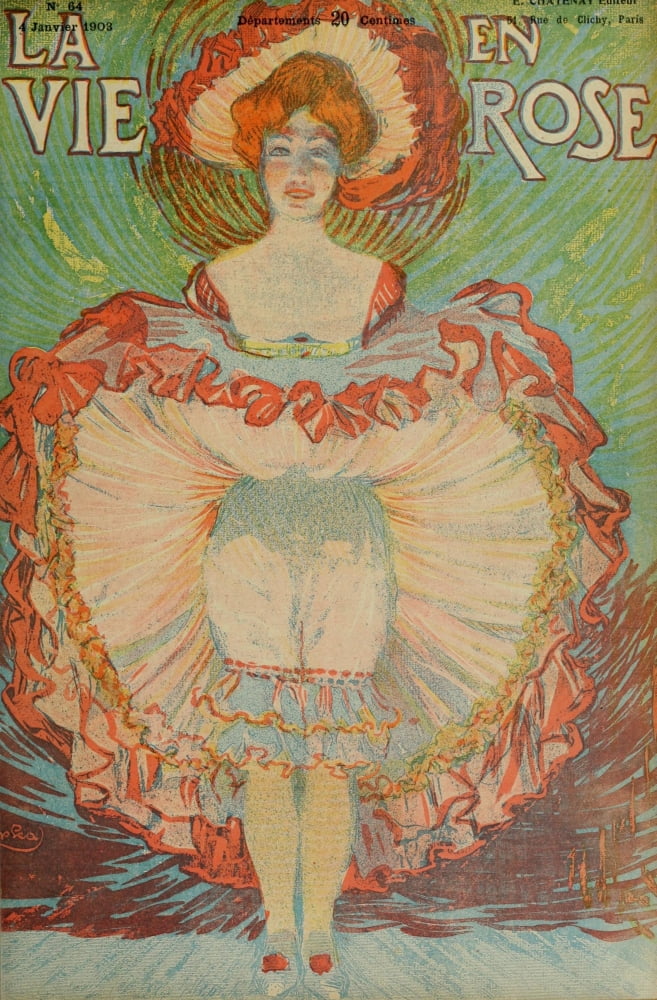 La Vie en Rose 1903 Can can Canvas Art - Unknown (18 x 24)