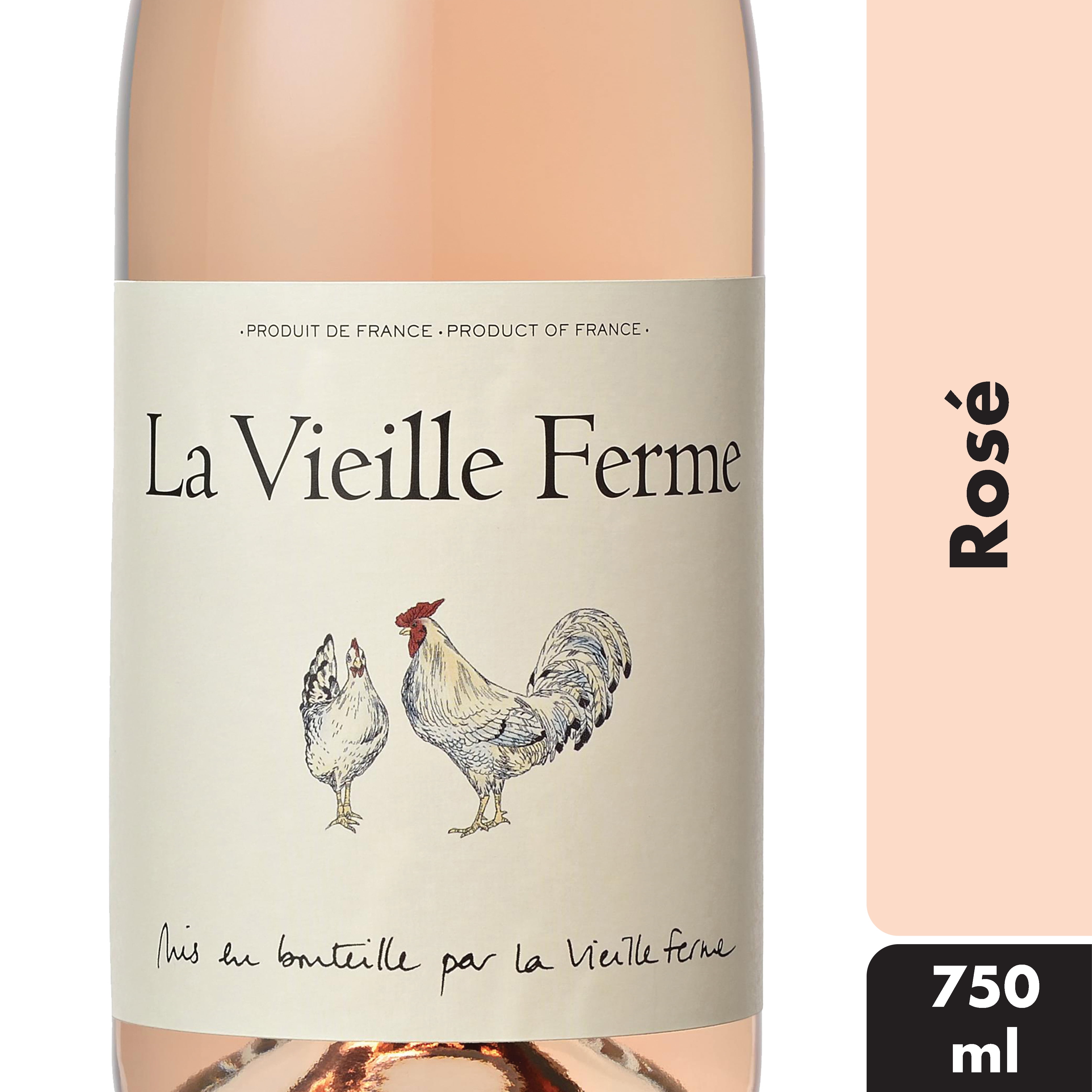 La Vieille Ferme Rose Wine France, 750 ml Bottle, 13% ABV