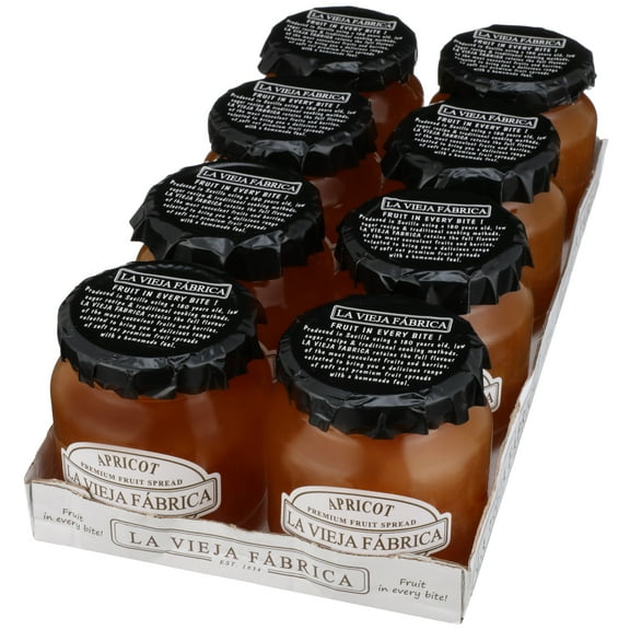 La Vieja Fabrica Premium Apricot Fruit Spread 8 pk case (9.9 oz each)