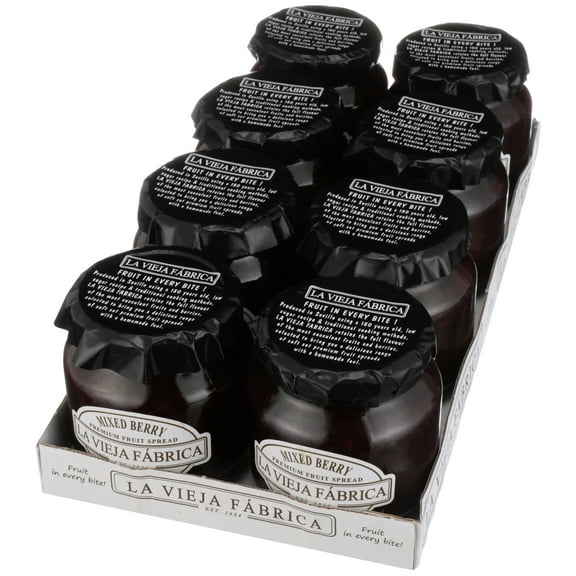 La Vieja Fabrica Premium Mixed Berry Fruit Spread 8 pk case (9.9 oz each)