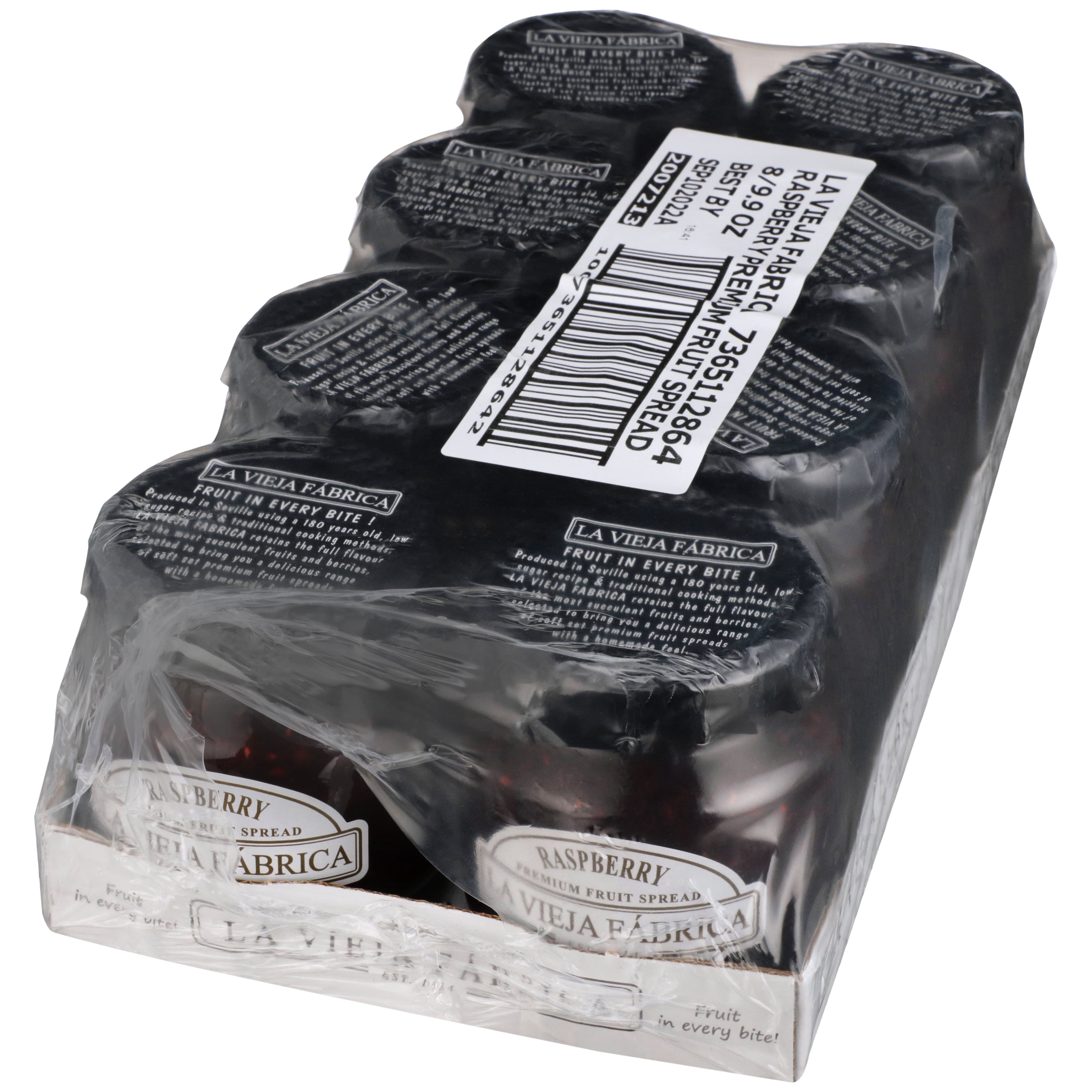 La Vieja Fabrica Premium Raspberry Fruit Spread 8pk case (9.9oz each)