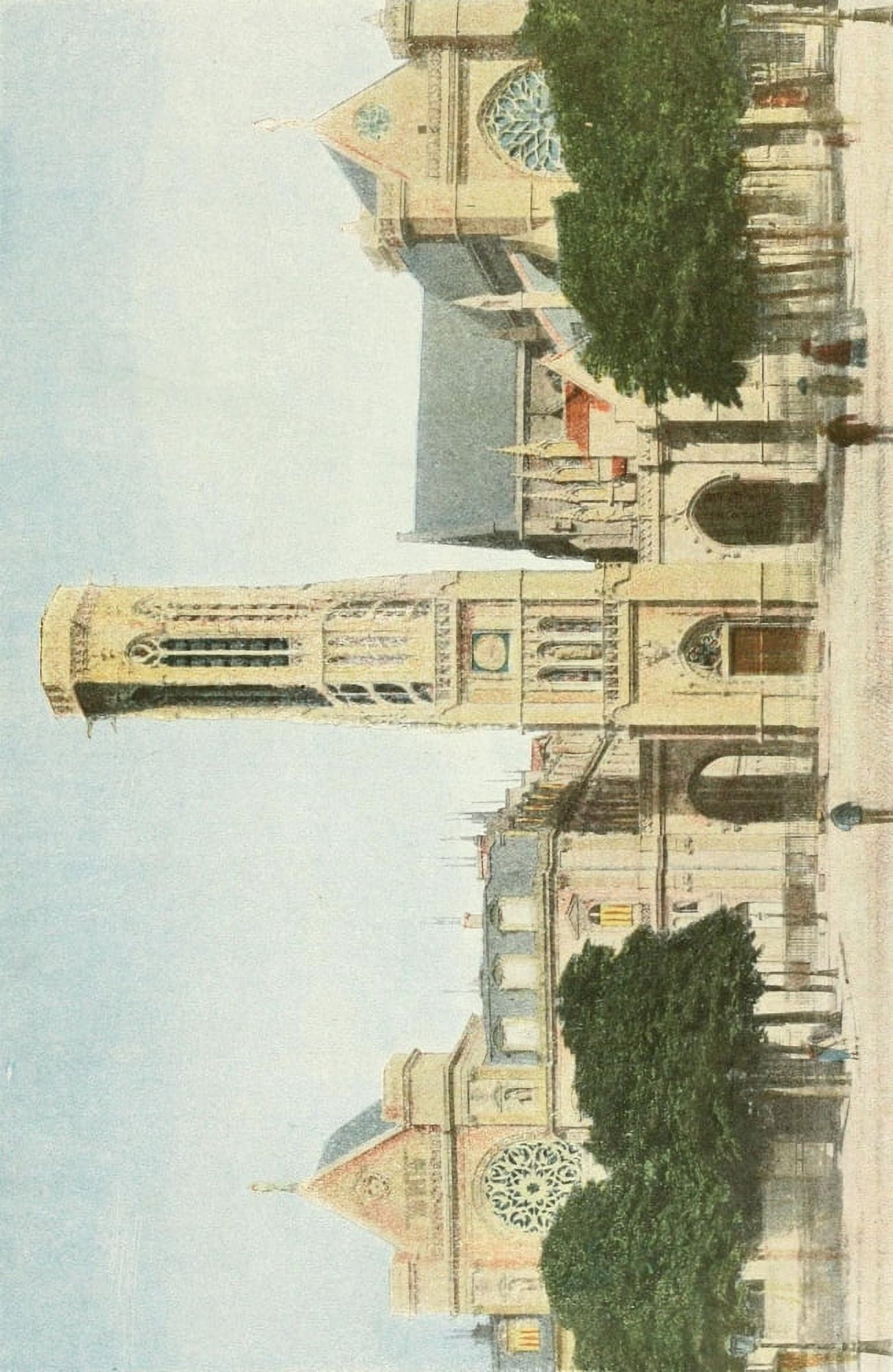 La Ville Lumiere 1909 ÔøΩglise Saint-Germain-lAuxerrois Paris Canvas Art - Unknown (24 x 36)