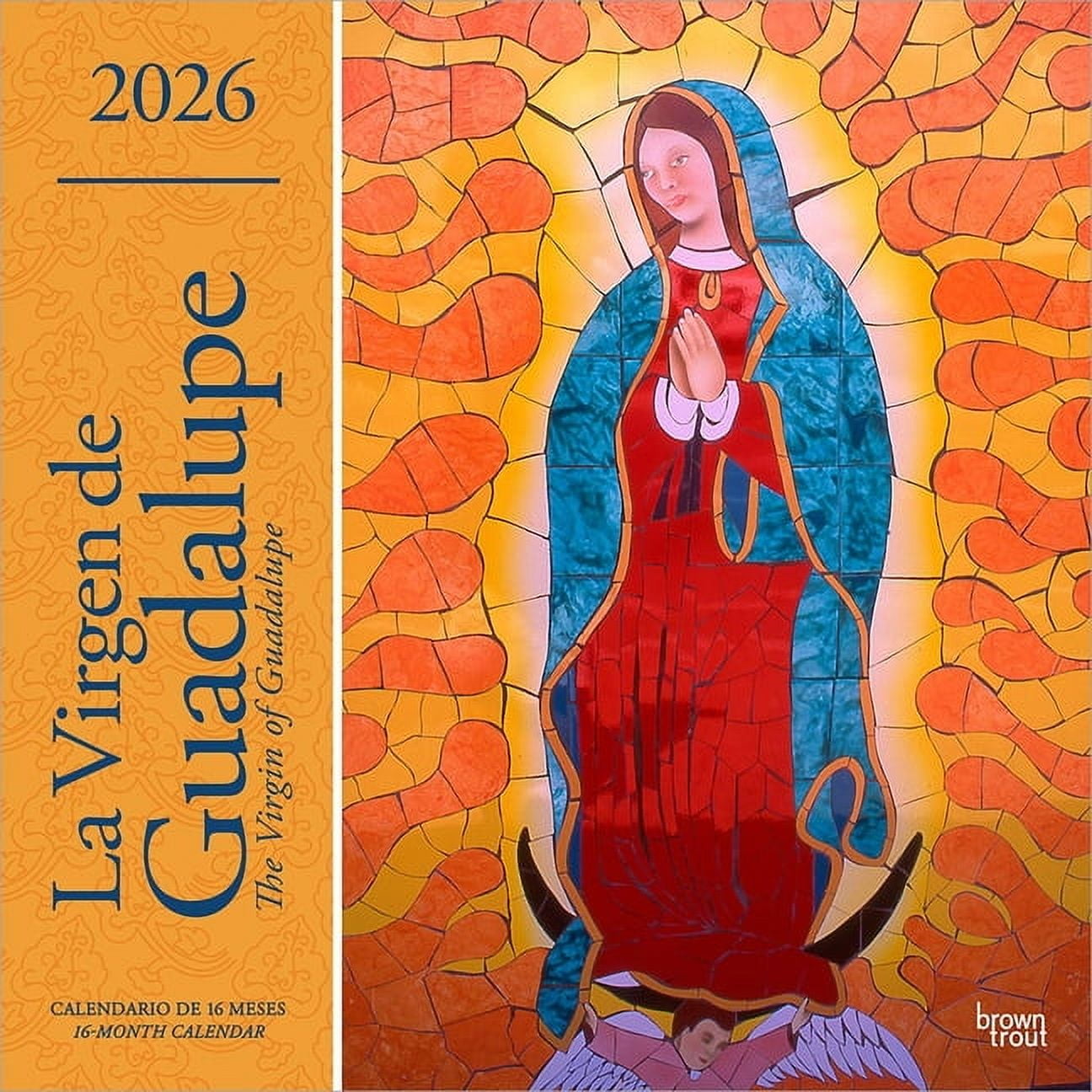 La Virgen de Guadalupe 2026 12 X 24 Inch (Hanging) Monthly Square Wall ...